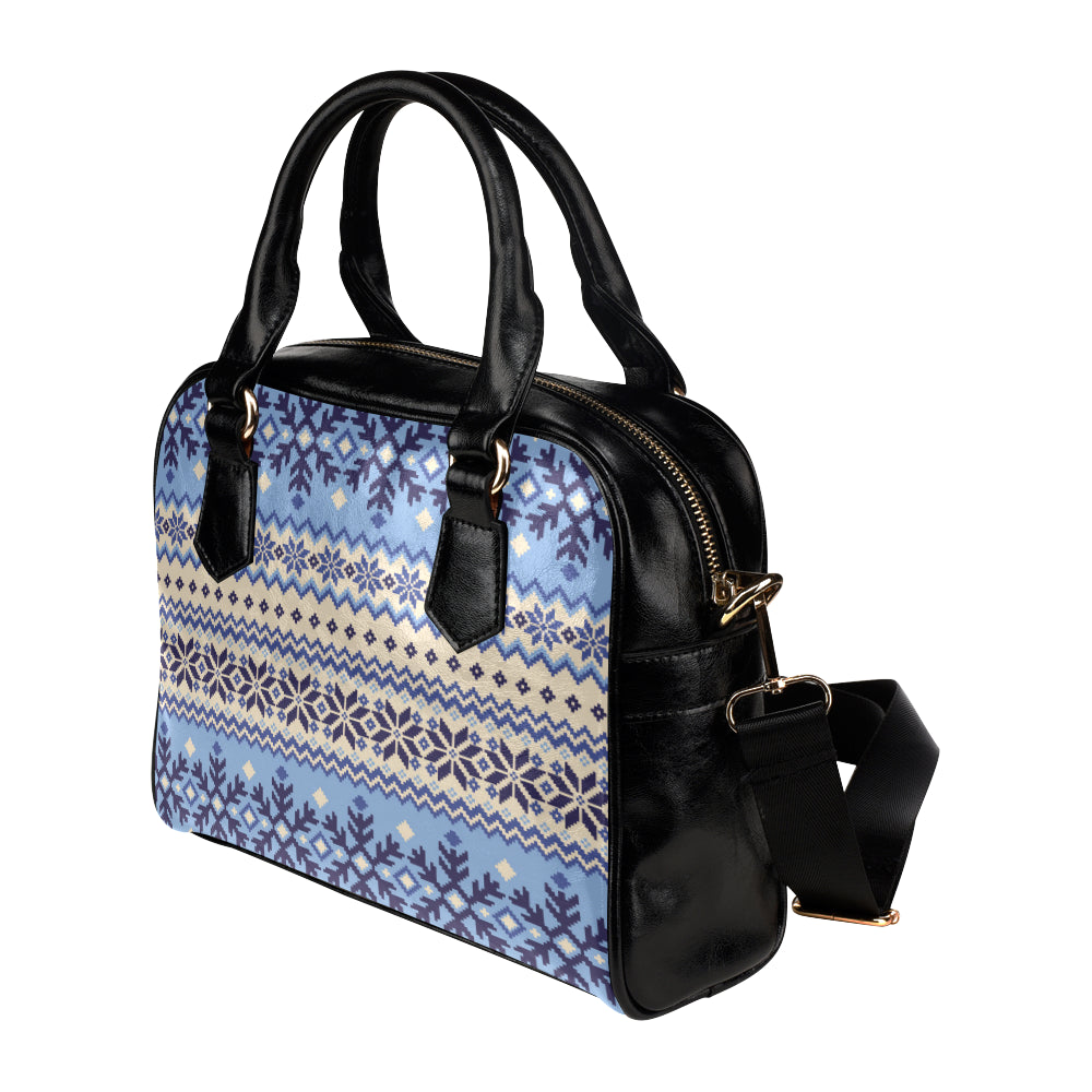 Nordic Pattern Print Design A03 Shoulder Handbag