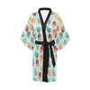 Cupcake Pattern Print Design 01 Women's Short Kimono