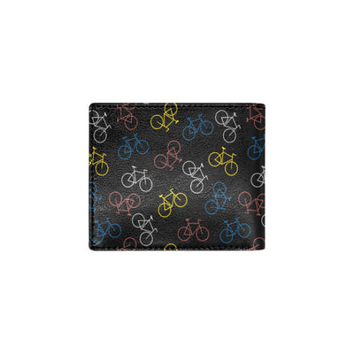 Bicycle Pattern Print Design 03 Men's ID Card Wallet