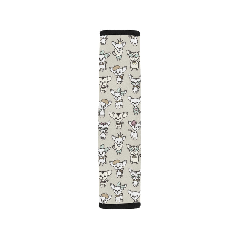 Chihuahua Pattern Print Design 02 Car Seat Belt Cover