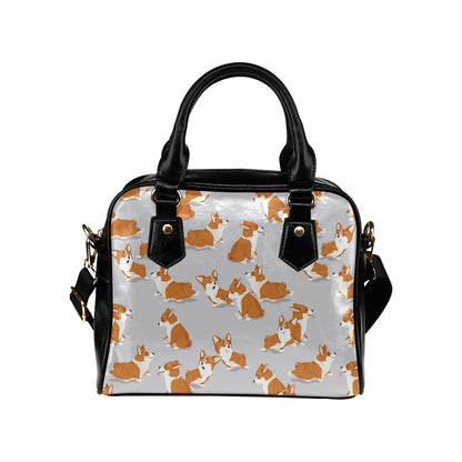 Pembroke Welsh Corgis Pattern Print Design A04 Shoulder Handbag