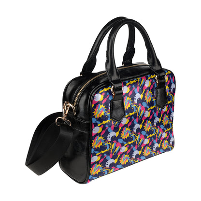 Bowling Pattern Print Design 02 Shoulder Handbag