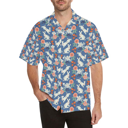 Bunny Pattern Print Design 07 Men's Hawaiian Shirt