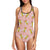 Bee Pattern Print Design BEE07 Women Swimsuit