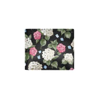 Hydrangea Pattern Print Design HD09 Men's ID Card Wallet
