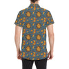 Celestial Moon Sun Pattern Print Design 02 Men's Short Sleeve Button Up Shirt