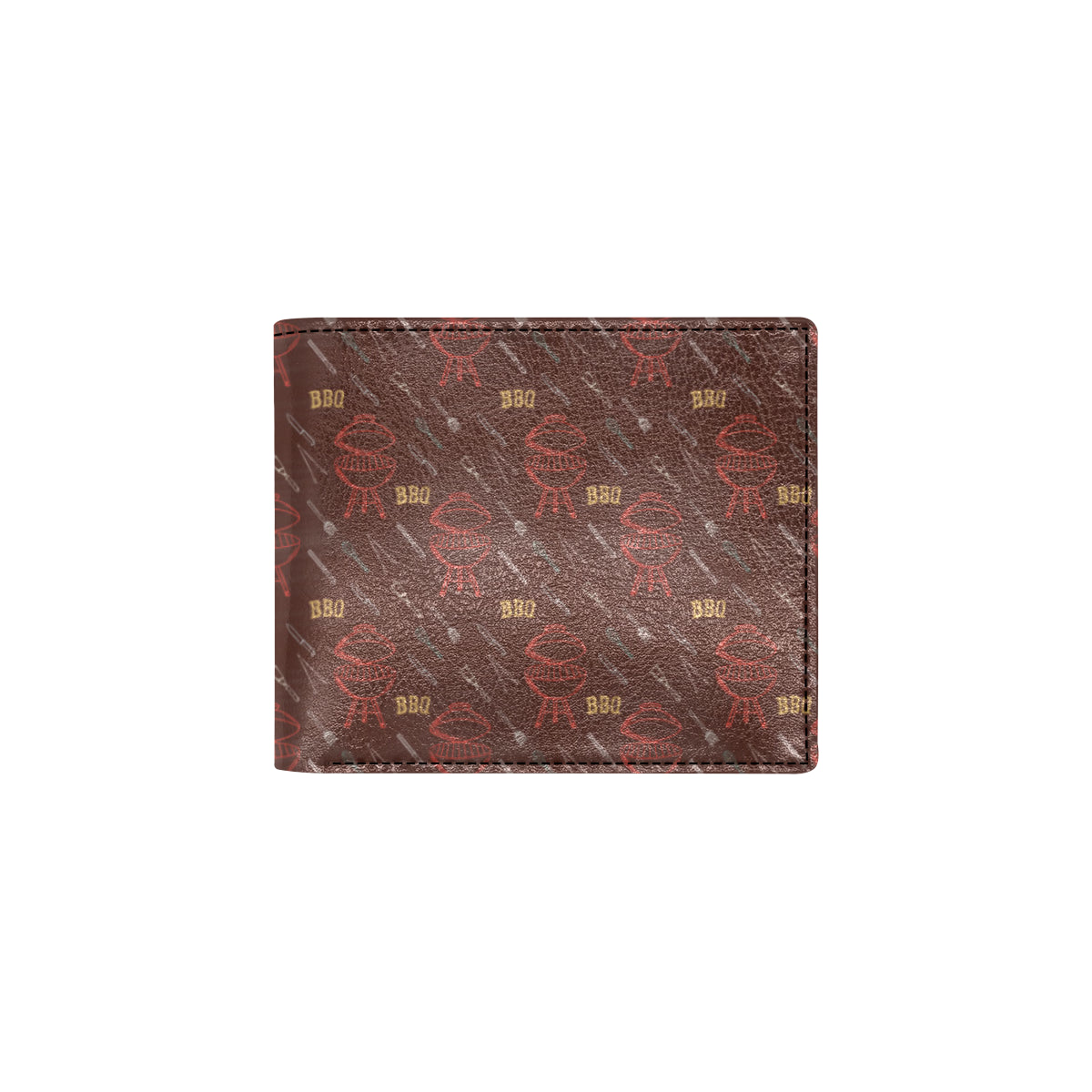 Barbecue Pattern Print Design 01 Men's ID Card Wallet