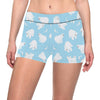 Polar Bear Pattern Print Design PB01 Yoga Shorts