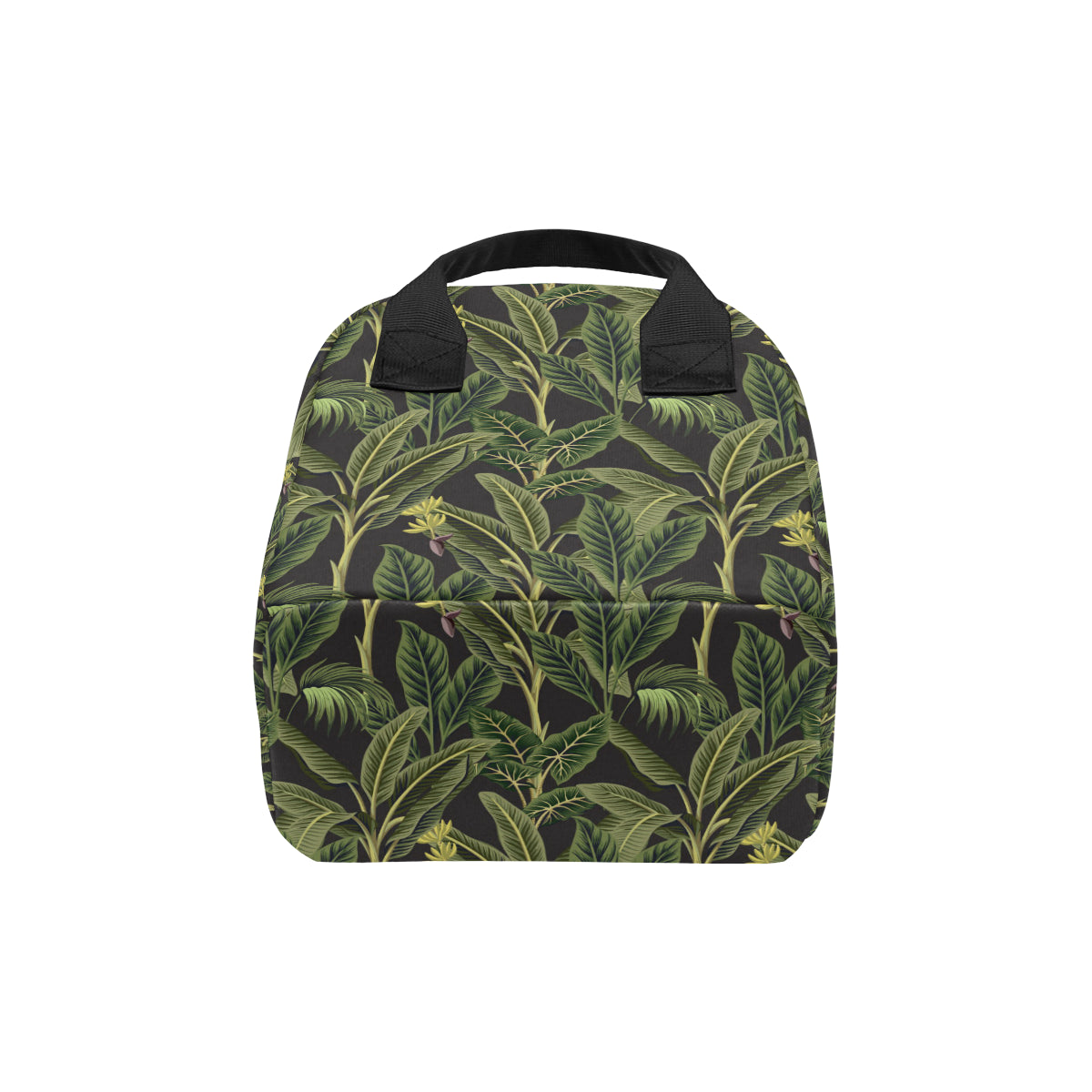Banana Leaf Pattern Print Design BL04 Insulated Lunch Bag