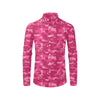 Camo Pink Pattern Print Design 01 Men's Long Sleeve Shirt