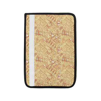Chemical Pattern Print Design 01 Car Seat Belt Cover