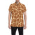 Giraffe Texture Print Men's Short Sleeve Button Up Shirt