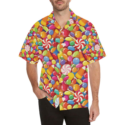 Candy Pattern Print Design 02 Men's Hawaiian Shirt