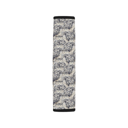 Owl Realistic Themed Design Print Car Seat Belt Cover