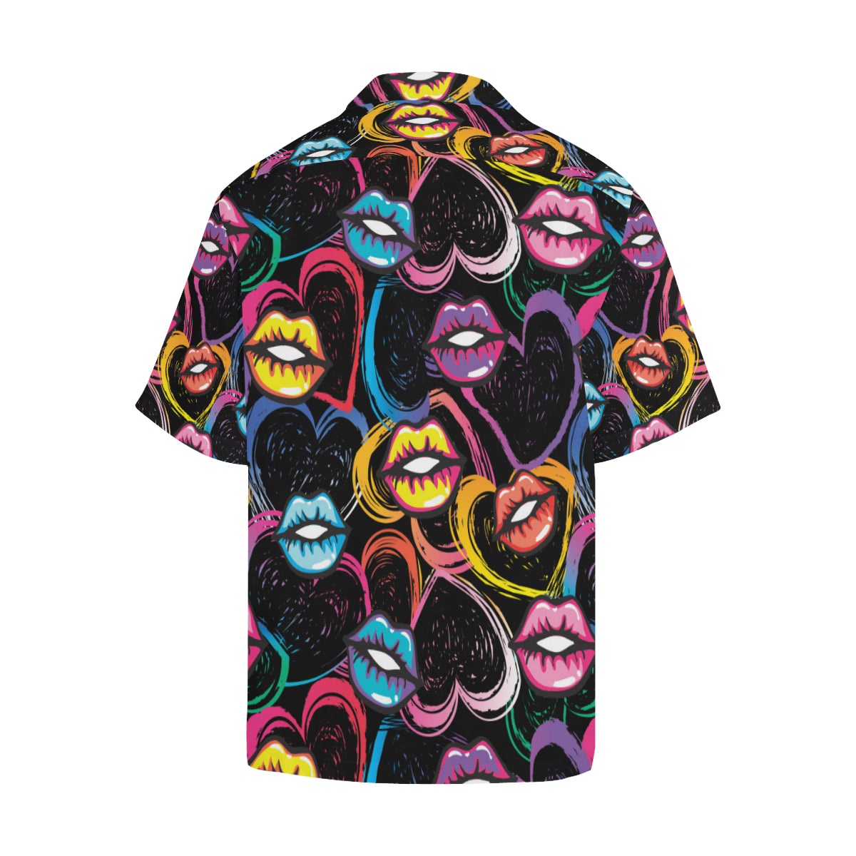 Pop Art Lip Pattern Print Design A03 Men's Hawaiian Shirt