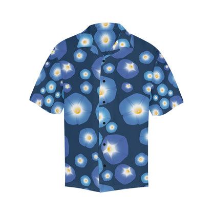 Morning Glory Pattern Print Design 02 Men's Hawaiian Shirt