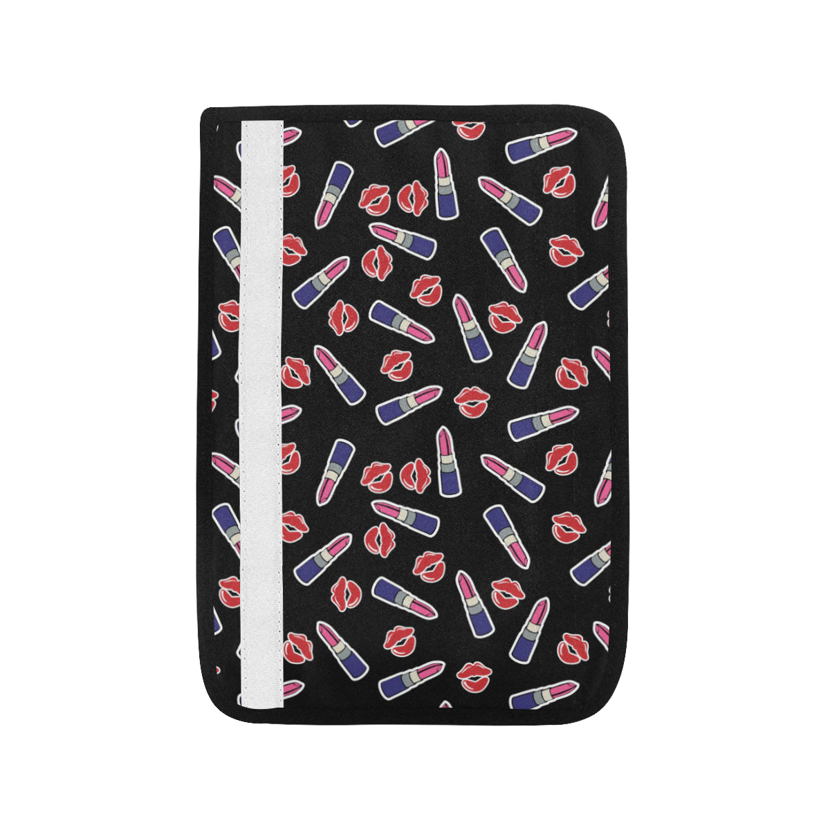 Lipstick Pattern Print Design LT01 Car Seat Belt Cover