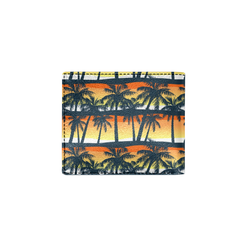Palm Tree Pattern Print Design PT011 Men's ID Card Wallet