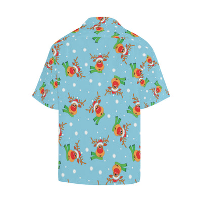 Reindeer cute Pattern Print Design 02 Men's Hawaiian Shirt