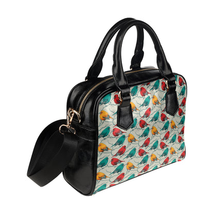 Birds Pattern Print Design 04 Shoulder Handbag