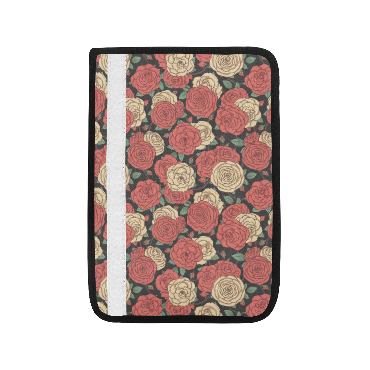 Camellia Pattern Print Design CM01 Car Seat Belt Cover