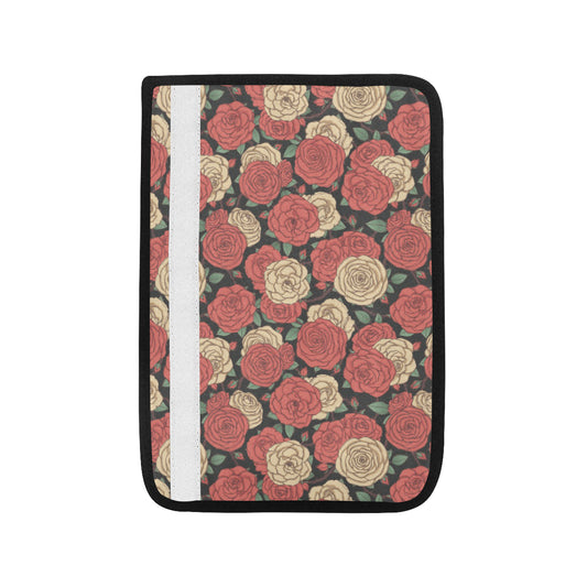 Camellia Pattern Print Design CM01 Car Seat Belt Cover