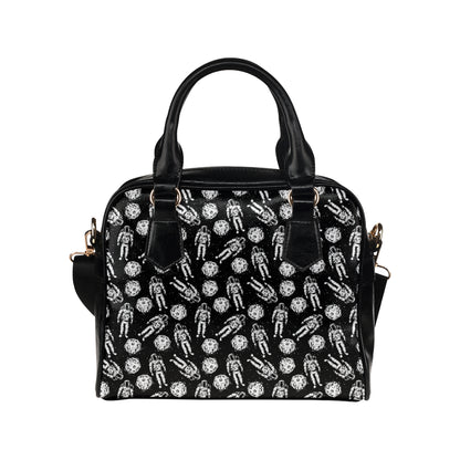Astronaut Pattern Print Design 03 Shoulder Handbag