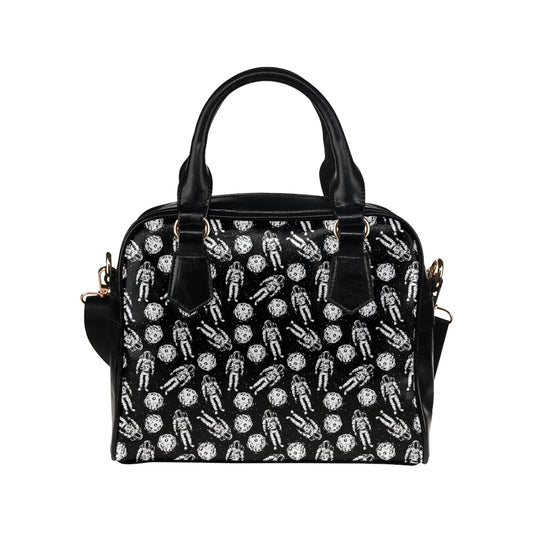 Astronaut Pattern Print Design 03 Shoulder Handbag