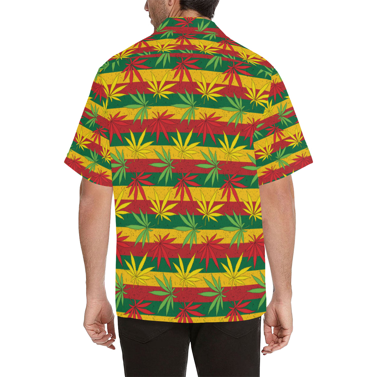 Rasta Pattern Print Design A03 Men's Hawaiian Shirt