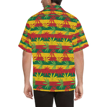 Rasta Pattern Print Design A03 Men's Hawaiian Shirt
