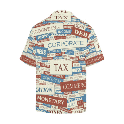 Accounting Financial Pattern Print Design 01 Men's Hawaiian Shirt