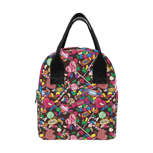 Candy Pattern Print Design CA02 Insulated Lunch Bag