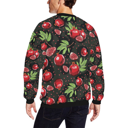 Pomegranate Pattern Print Design PG06 Men Long Sleeve Sweatshirt