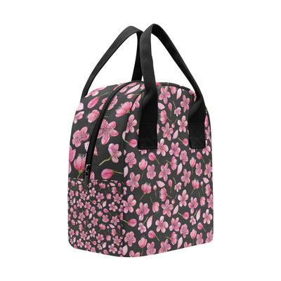 Apple blossom Pattern Print Design AB03 Insulated Lunch Bag