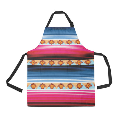 Mexican Pattern Print Design 03 Apron with Pocket