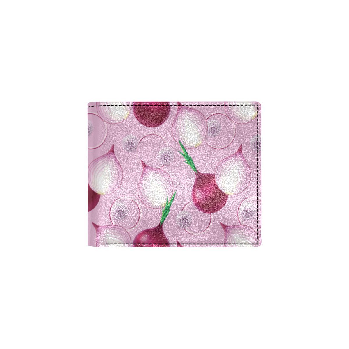 Onion Pattern Print Design A01 Men's ID Card Wallet