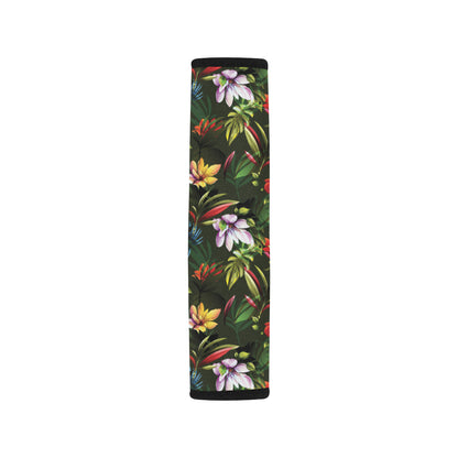 Magnolia Pattern Print Design 02 Car Seat Belt Cover