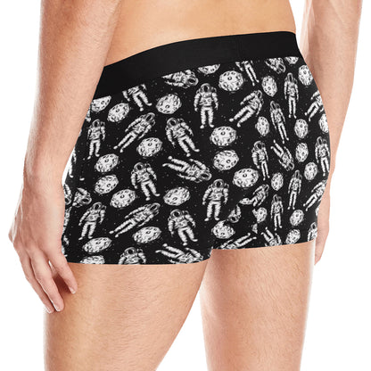 Astronaut Pattern Print Design 03 Men's Boxer Briefs