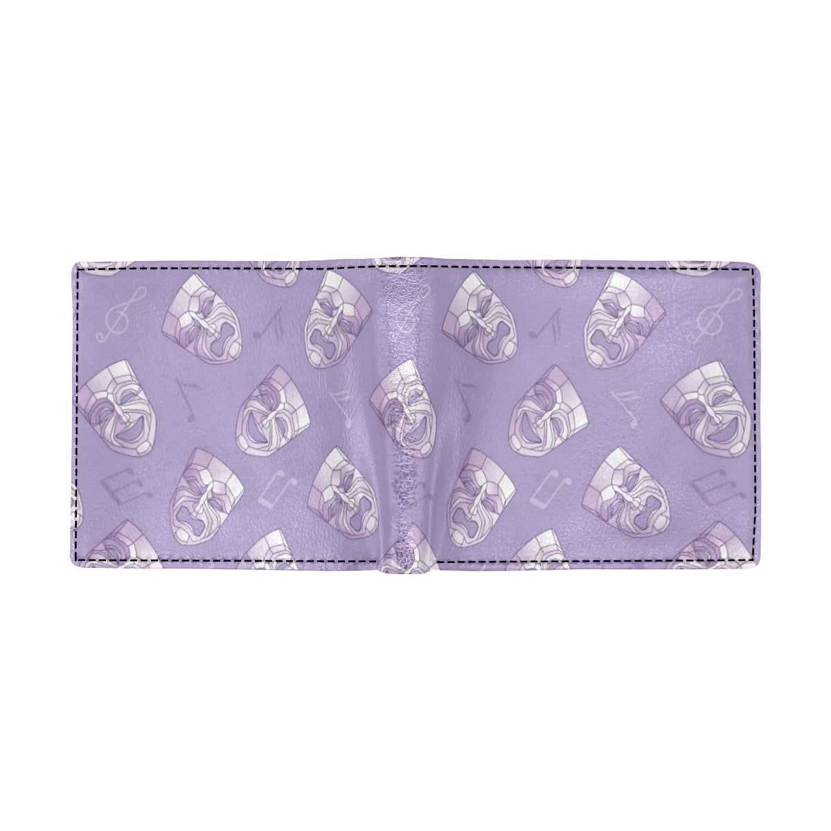 Acting Mask Pattern Print Design 05 Men's ID Card Wallet