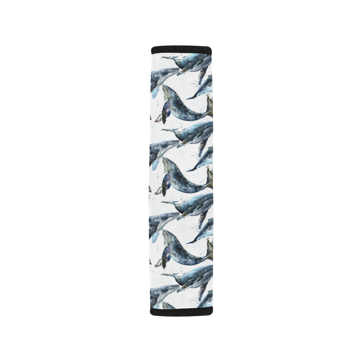 Blue Whale Pattern Print Design 03 Car Seat Belt Cover