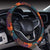 Rooster Print Style Steering Wheel Cover with Elastic Edge