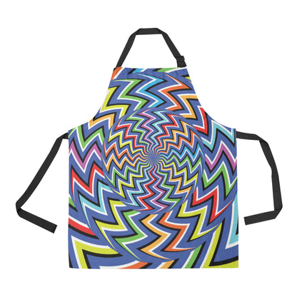 Optical illusion Pattern Print Design A02 Apron with Pocket