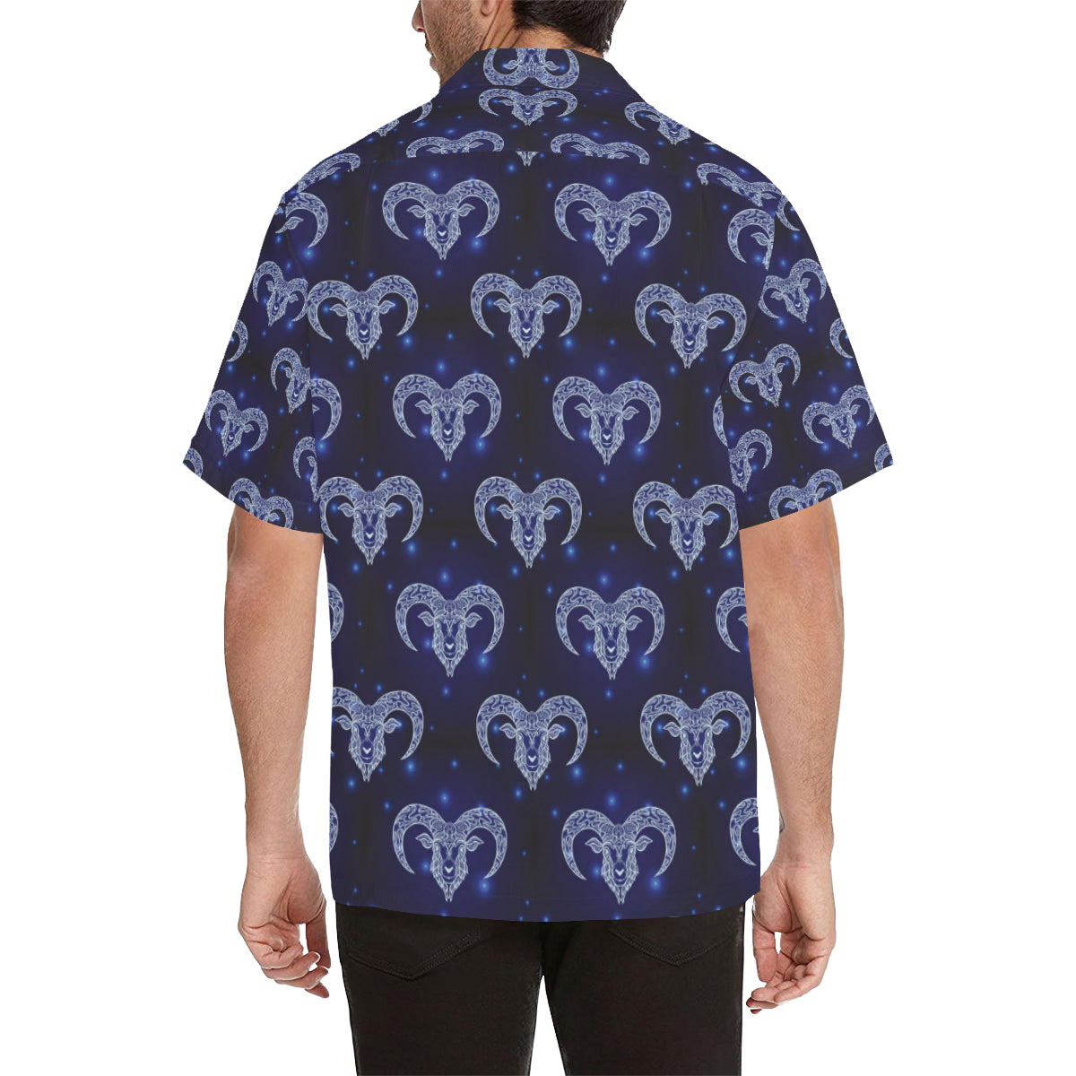 Aries Zodiac Pattern Print Design 01 Men's Hawaiian Shirt