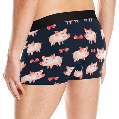 Pig Cute Pattern Print Design 02 Men's Boxer Briefs