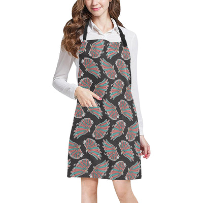 Angel Wings Pattern Print Design 05 Apron with Pocket