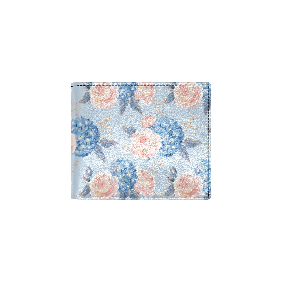 Hydrangea Pattern Print Design HD06 Men's ID Card Wallet
