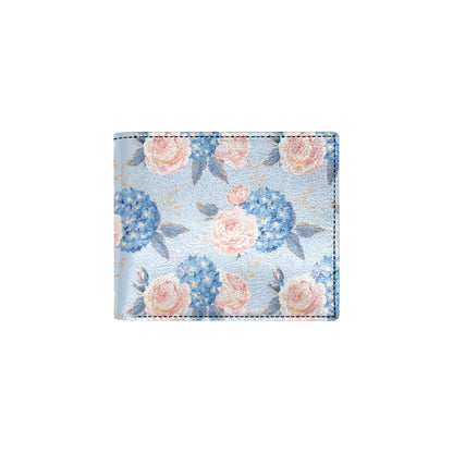 Hydrangea Pattern Print Design HD06 Men's ID Card Wallet