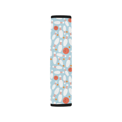 Bowling Pattern Print Design 09 Car Seat Belt Cover