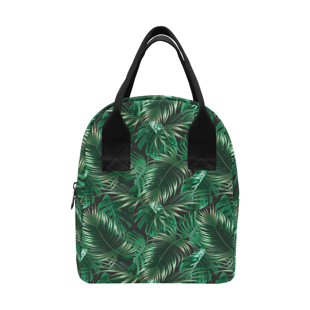 Tropical Flower Pattern Print Design TF012 Insulated Lunch Bag
