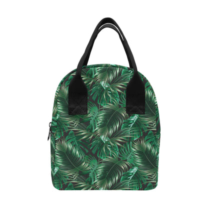 Tropical Flower Pattern Print Design TF012 Insulated Lunch Bag